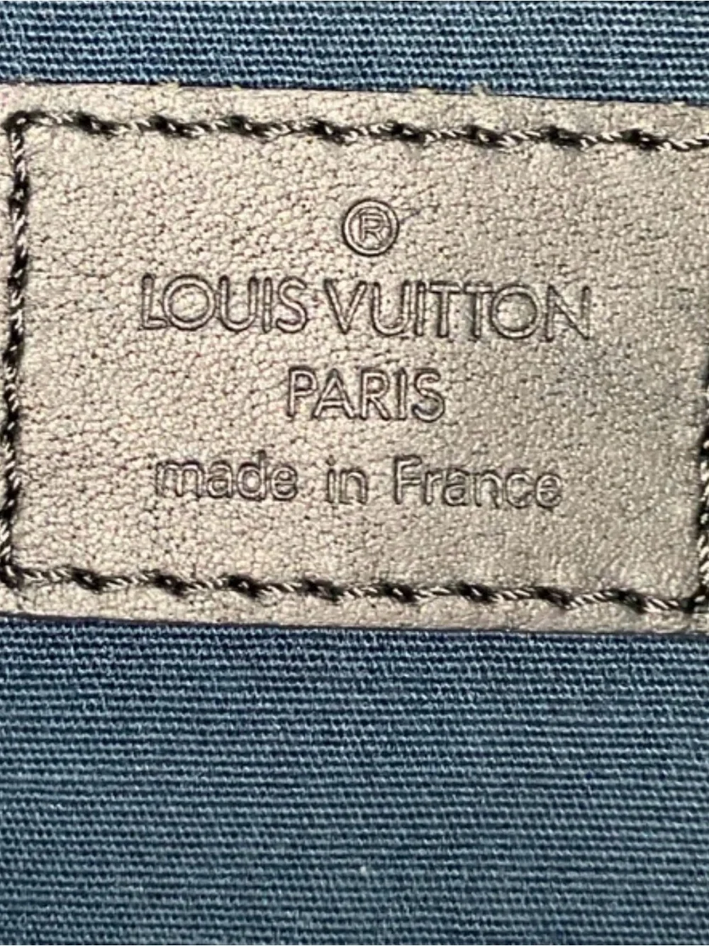 Louis Vuitton Gray Monogram Messenger with Black Straps
